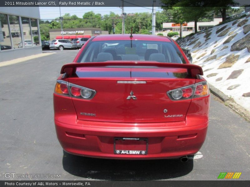 Rally Red Metallic / Black 2011 Mitsubishi Lancer GTS