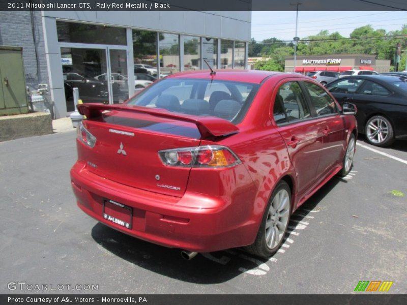 Rally Red Metallic / Black 2011 Mitsubishi Lancer GTS