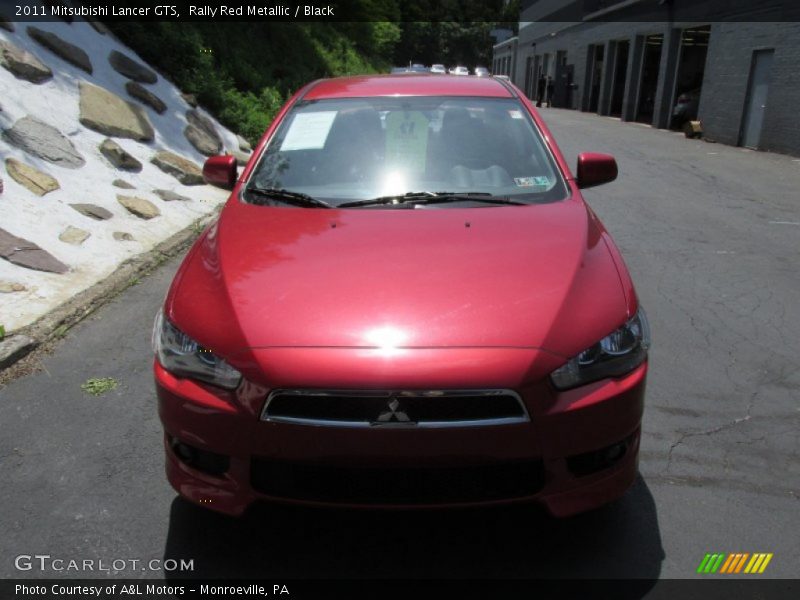 Rally Red Metallic / Black 2011 Mitsubishi Lancer GTS