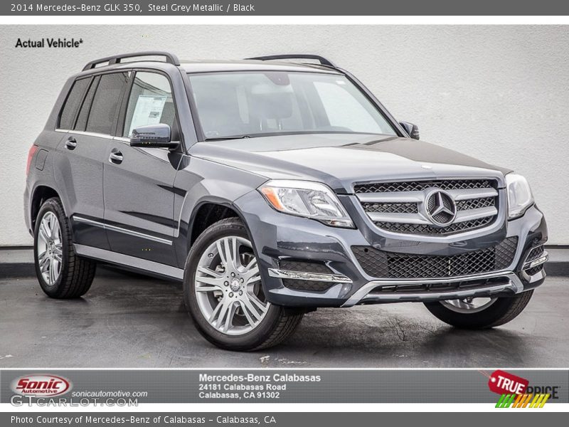 Steel Grey Metallic / Black 2014 Mercedes-Benz GLK 350