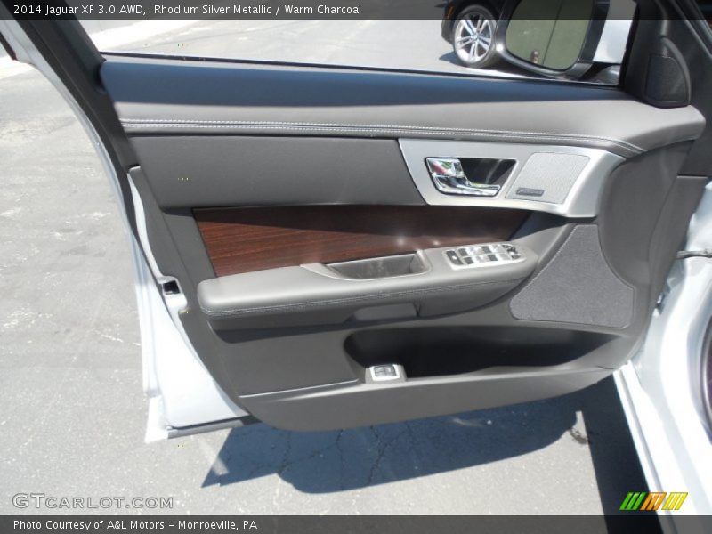 Rhodium Silver Metallic / Warm Charcoal 2014 Jaguar XF 3.0 AWD