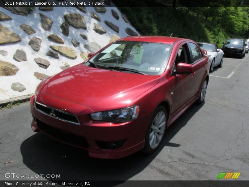 Rally Red Metallic / Black 2011 Mitsubishi Lancer GTS