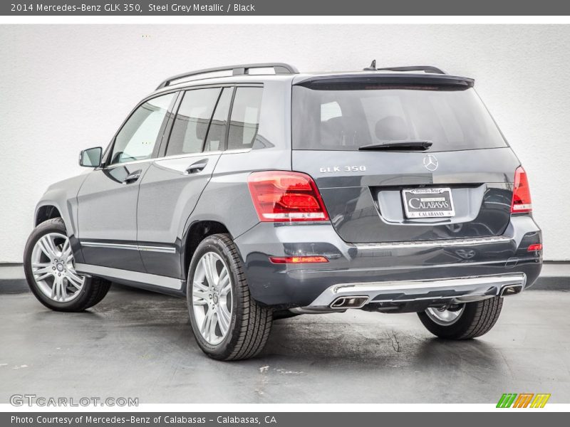 Steel Grey Metallic / Black 2014 Mercedes-Benz GLK 350