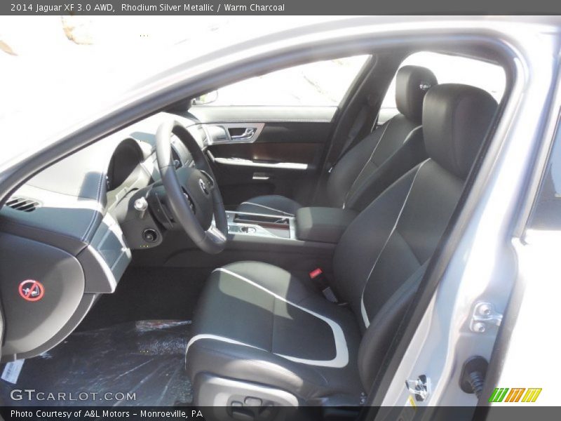 Rhodium Silver Metallic / Warm Charcoal 2014 Jaguar XF 3.0 AWD