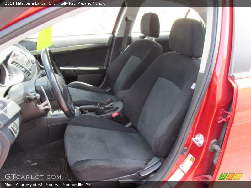 Rally Red Metallic / Black 2011 Mitsubishi Lancer GTS