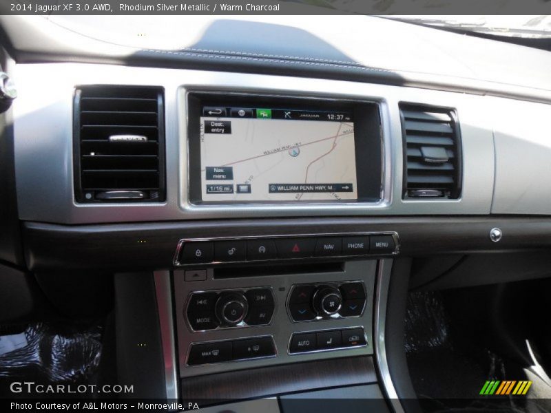 Rhodium Silver Metallic / Warm Charcoal 2014 Jaguar XF 3.0 AWD