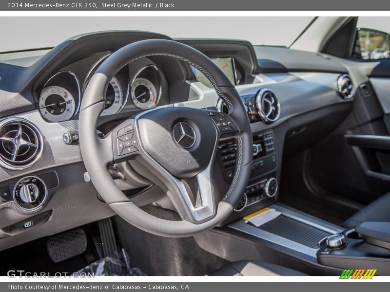 Steel Grey Metallic / Black 2014 Mercedes-Benz GLK 350