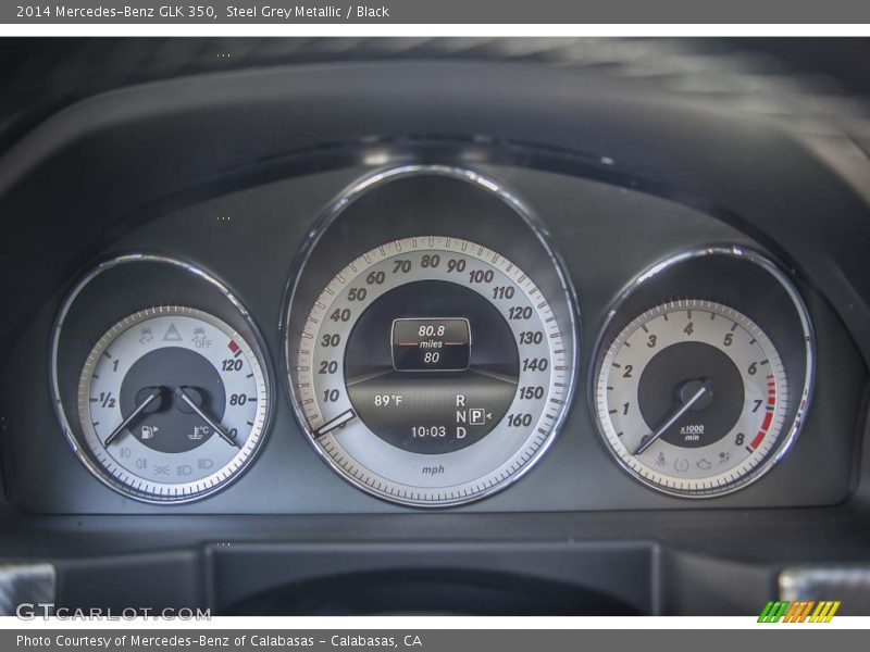 Steel Grey Metallic / Black 2014 Mercedes-Benz GLK 350