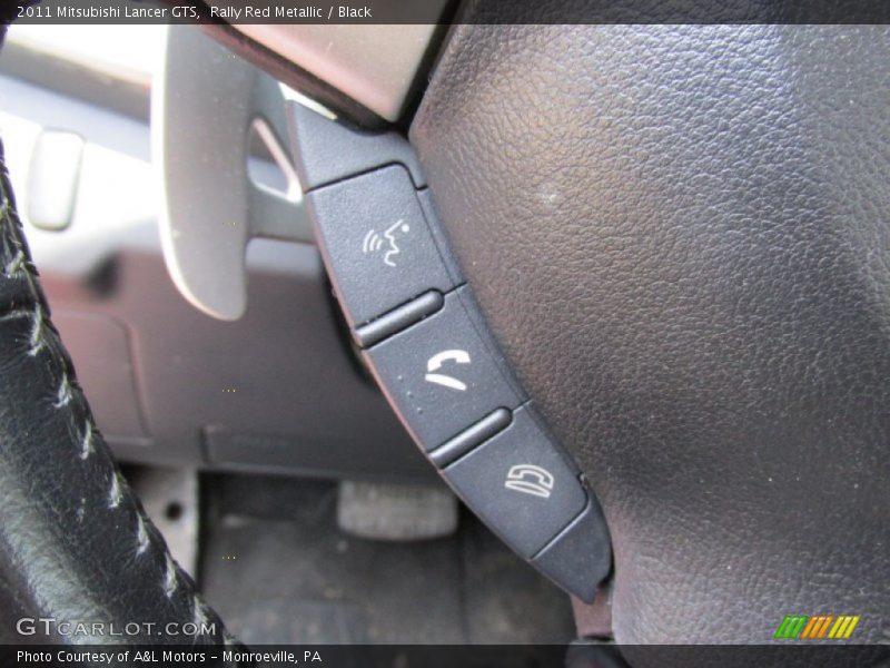 Rally Red Metallic / Black 2011 Mitsubishi Lancer GTS
