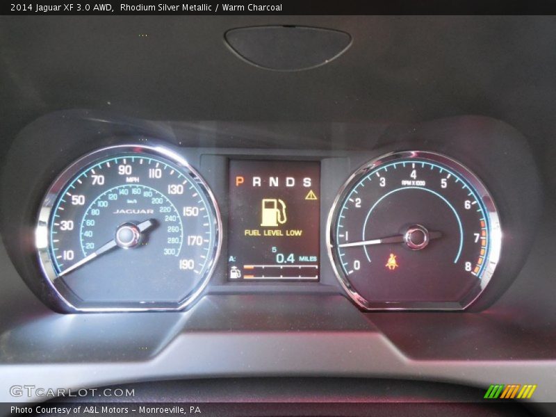 Rhodium Silver Metallic / Warm Charcoal 2014 Jaguar XF 3.0 AWD
