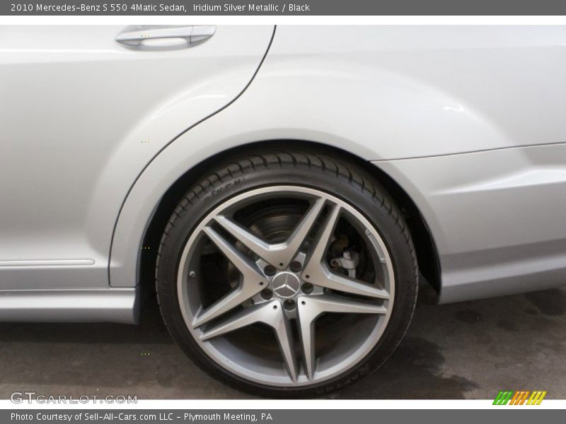 Iridium Silver Metallic / Black 2010 Mercedes-Benz S 550 4Matic Sedan
