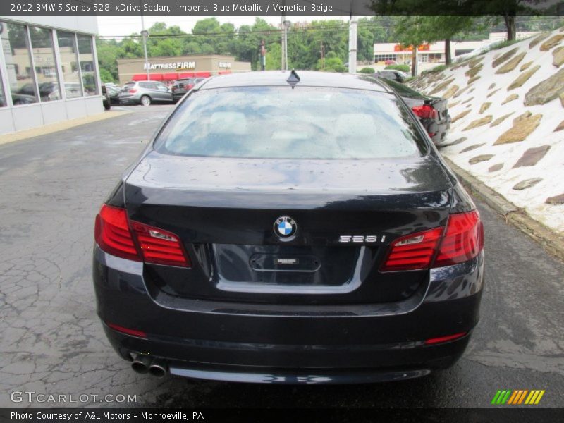 Imperial Blue Metallic / Venetian Beige 2012 BMW 5 Series 528i xDrive Sedan