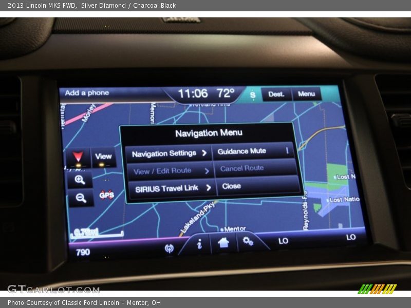 Silver Diamond / Charcoal Black 2013 Lincoln MKS FWD