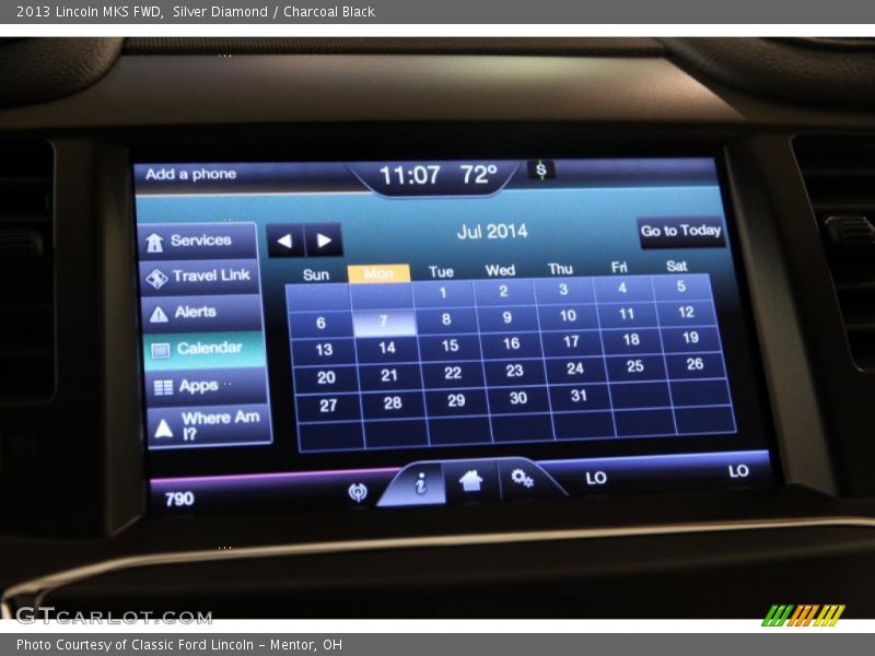 Silver Diamond / Charcoal Black 2013 Lincoln MKS FWD