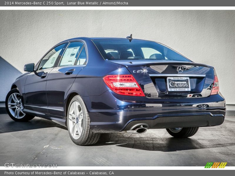 Lunar Blue Metallic / Almond/Mocha 2014 Mercedes-Benz C 250 Sport