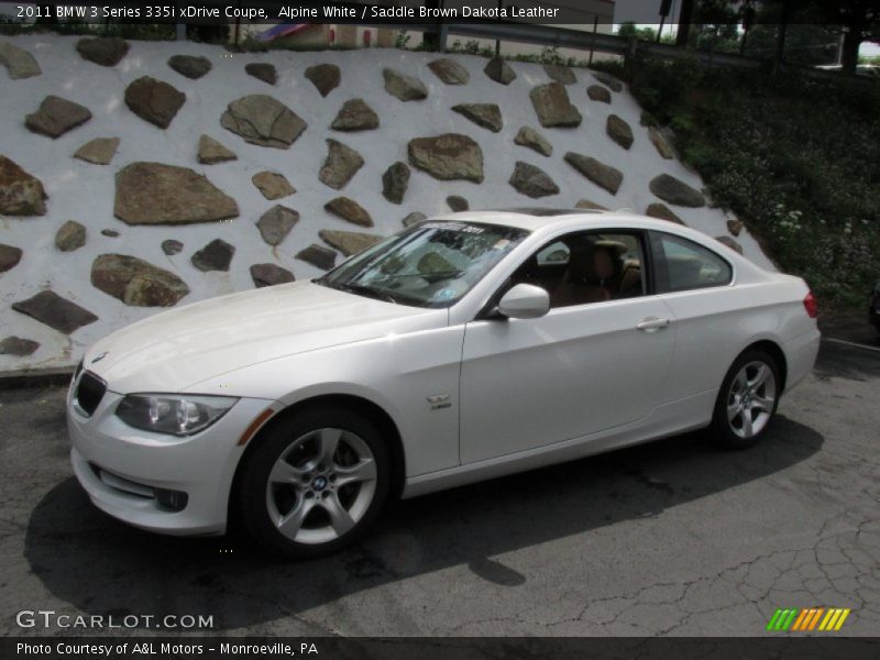 Alpine White / Saddle Brown Dakota Leather 2011 BMW 3 Series 335i xDrive Coupe
