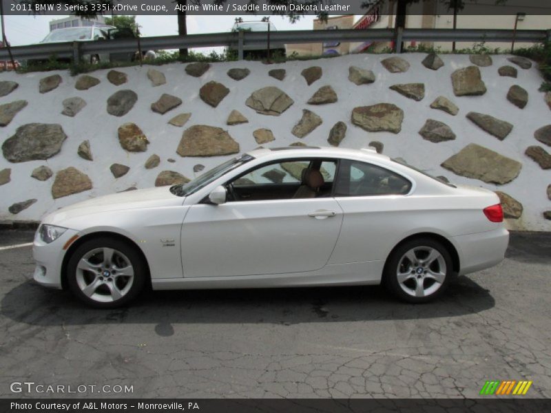 Alpine White / Saddle Brown Dakota Leather 2011 BMW 3 Series 335i xDrive Coupe