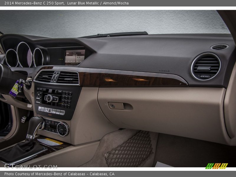 Lunar Blue Metallic / Almond/Mocha 2014 Mercedes-Benz C 250 Sport
