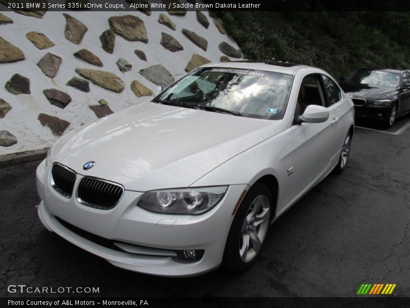 Alpine White / Saddle Brown Dakota Leather 2011 BMW 3 Series 335i xDrive Coupe