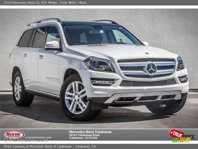 Polar White / Black 2014 Mercedes-Benz GL 450 4Matic