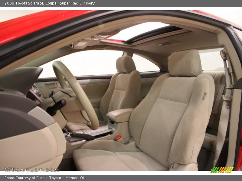 Front Seat of 2008 Solara SE Coupe