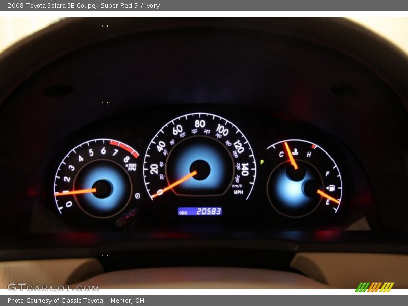  2008 Solara SE Coupe SE Coupe Gauges