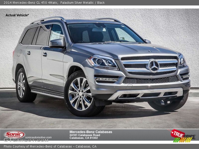 Paladium Silver Metallic / Black 2014 Mercedes-Benz GL 450 4Matic