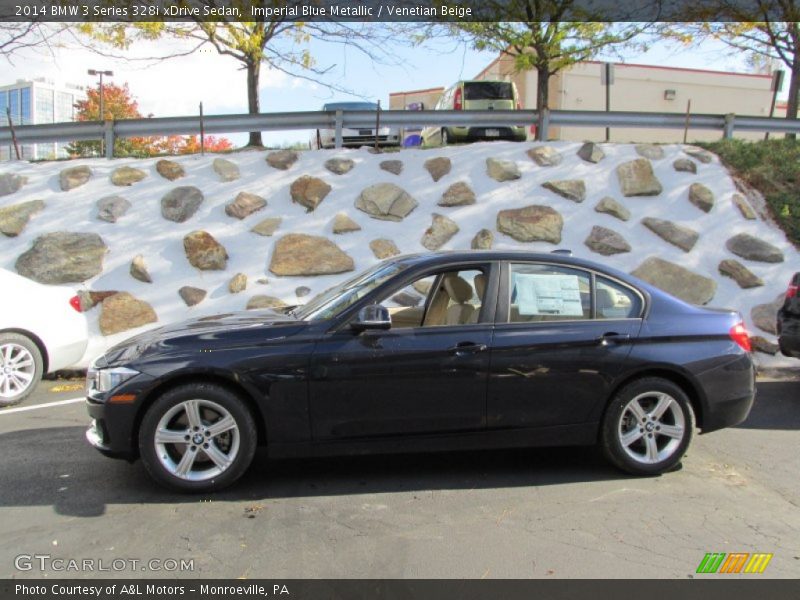 Imperial Blue Metallic / Venetian Beige 2014 BMW 3 Series 328i xDrive Sedan