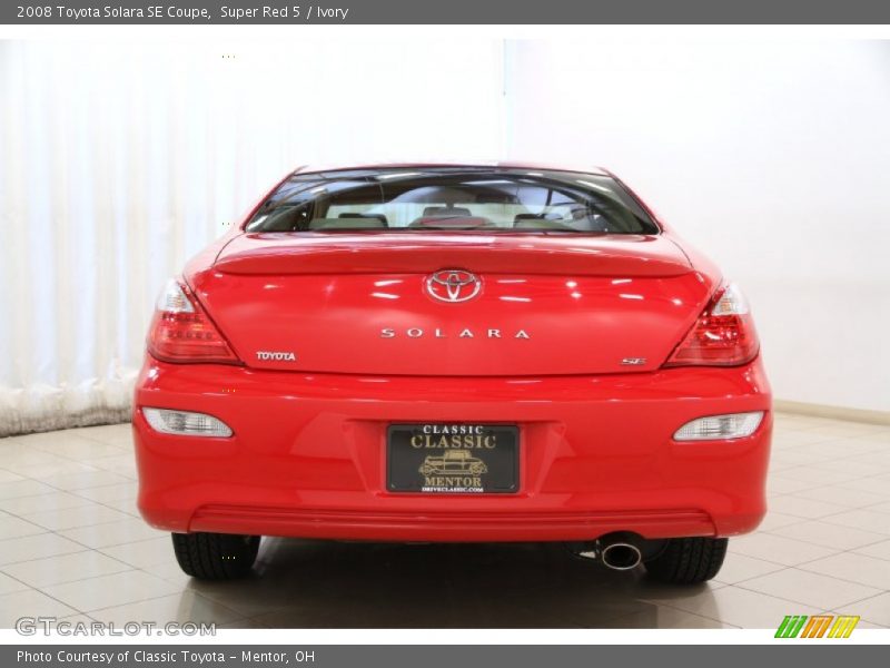 Super Red 5 / Ivory 2008 Toyota Solara SE Coupe