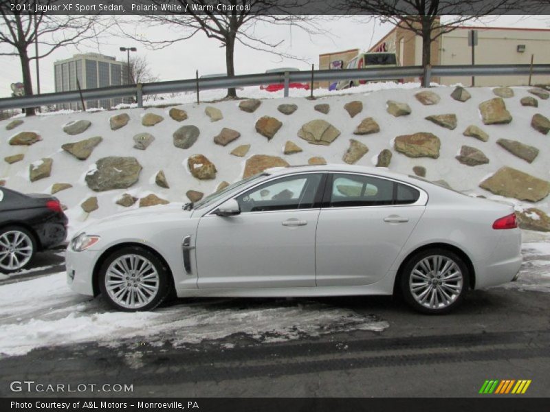 Polaris White / Warm Charcoal 2011 Jaguar XF Sport Sedan