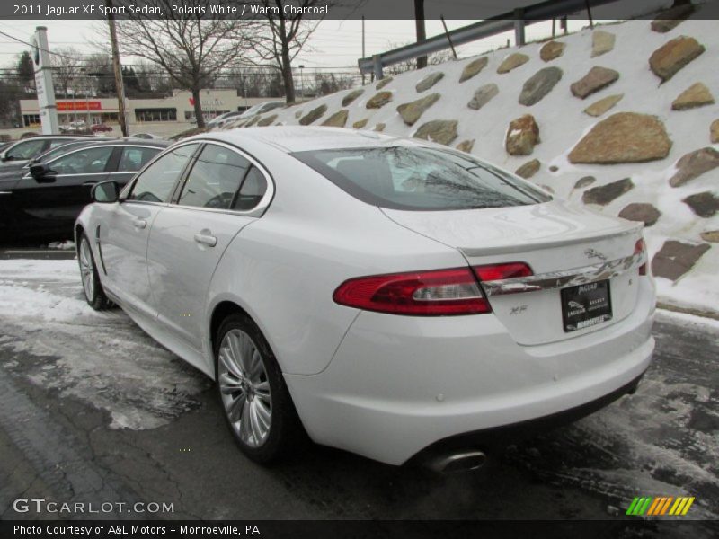 Polaris White / Warm Charcoal 2011 Jaguar XF Sport Sedan