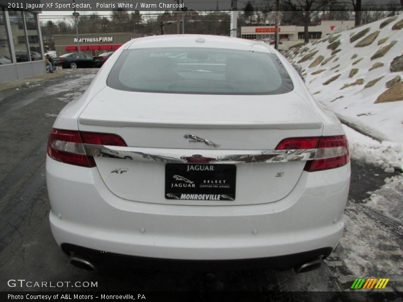 Polaris White / Warm Charcoal 2011 Jaguar XF Sport Sedan