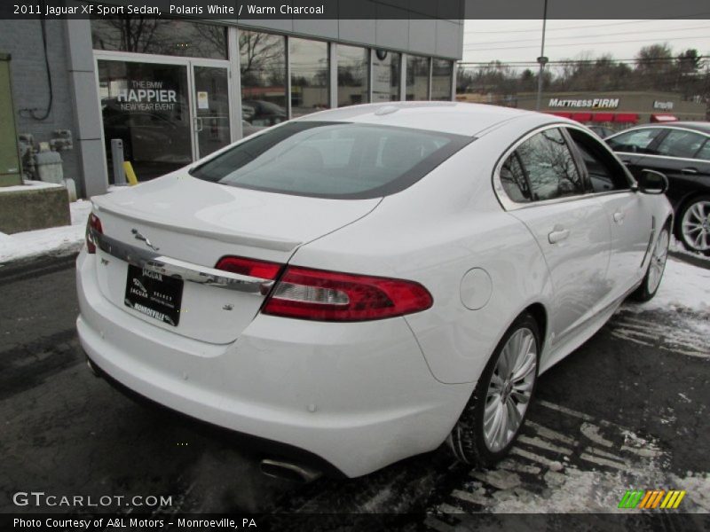 Polaris White / Warm Charcoal 2011 Jaguar XF Sport Sedan