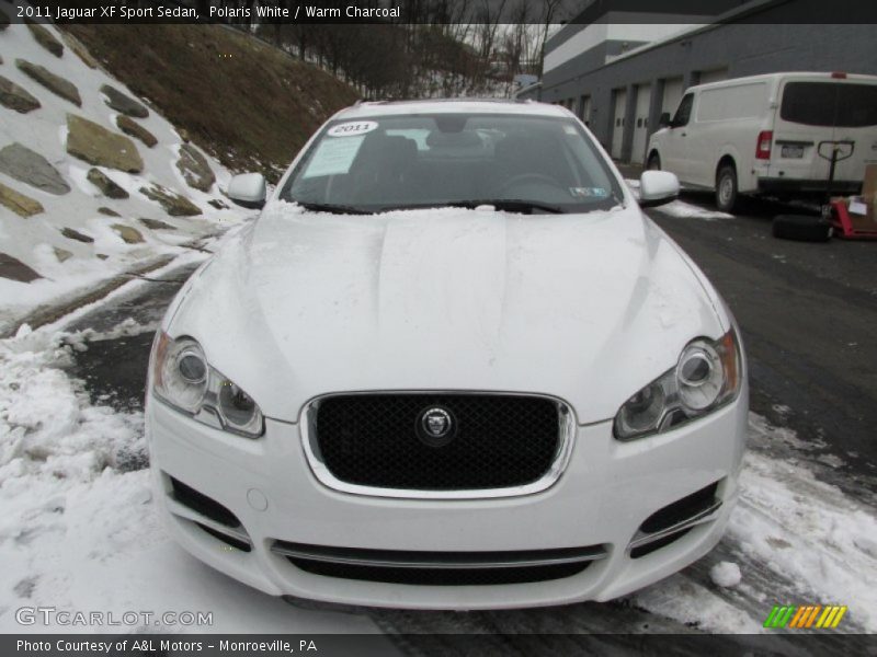 Polaris White / Warm Charcoal 2011 Jaguar XF Sport Sedan