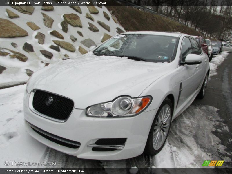 Polaris White / Warm Charcoal 2011 Jaguar XF Sport Sedan