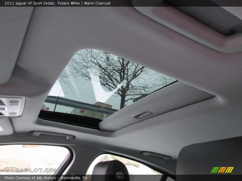Polaris White / Warm Charcoal 2011 Jaguar XF Sport Sedan