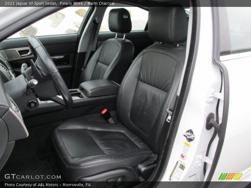 Polaris White / Warm Charcoal 2011 Jaguar XF Sport Sedan