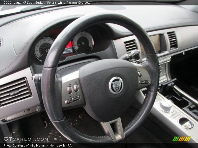 Polaris White / Warm Charcoal 2011 Jaguar XF Sport Sedan