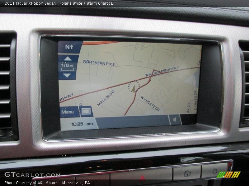 Polaris White / Warm Charcoal 2011 Jaguar XF Sport Sedan