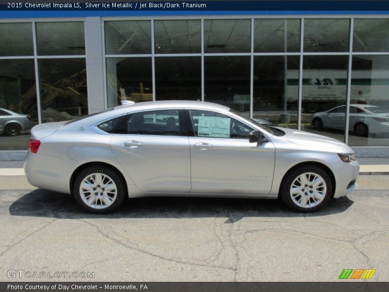 Silver Ice Metallic / Jet Black/Dark Titanium 2015 Chevrolet Impala LS