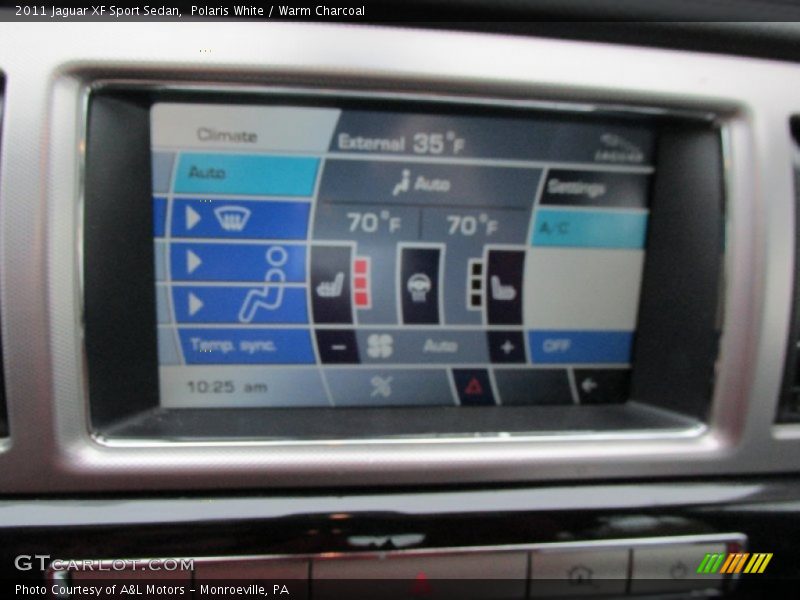 Polaris White / Warm Charcoal 2011 Jaguar XF Sport Sedan