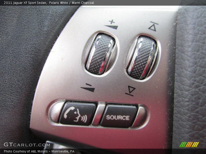 Polaris White / Warm Charcoal 2011 Jaguar XF Sport Sedan