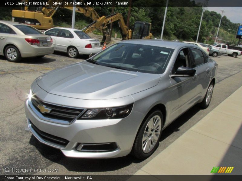 Silver Ice Metallic / Jet Black/Dark Titanium 2015 Chevrolet Impala LS