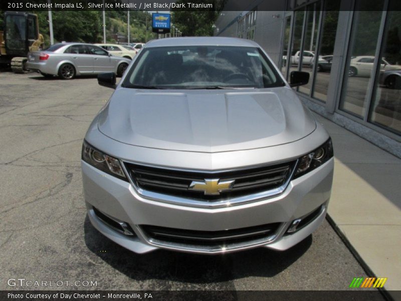 Silver Ice Metallic / Jet Black/Dark Titanium 2015 Chevrolet Impala LS