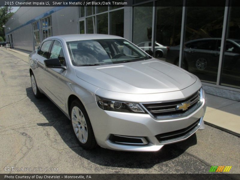 Silver Ice Metallic / Jet Black/Dark Titanium 2015 Chevrolet Impala LS