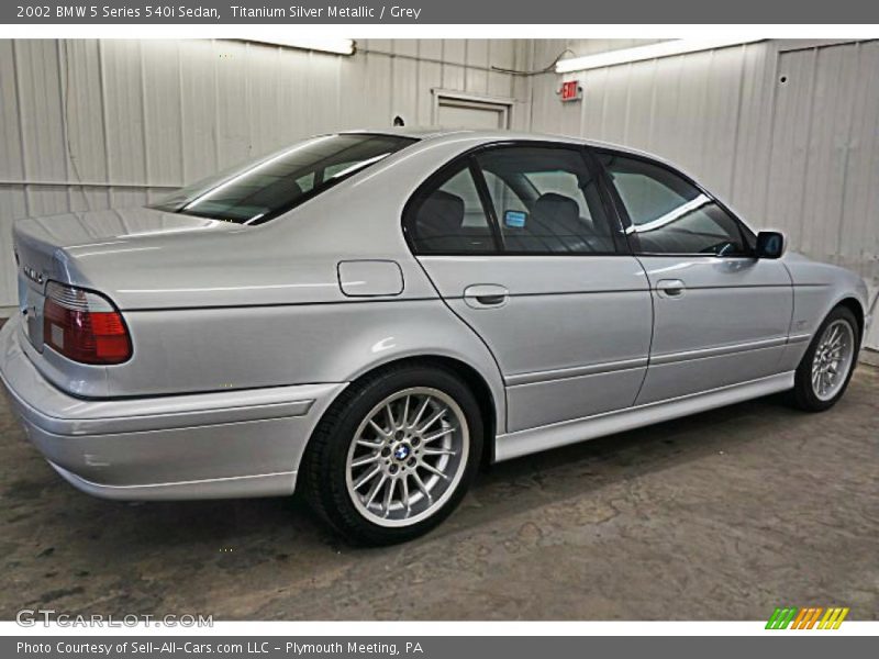 Titanium Silver Metallic / Grey 2002 BMW 5 Series 540i Sedan