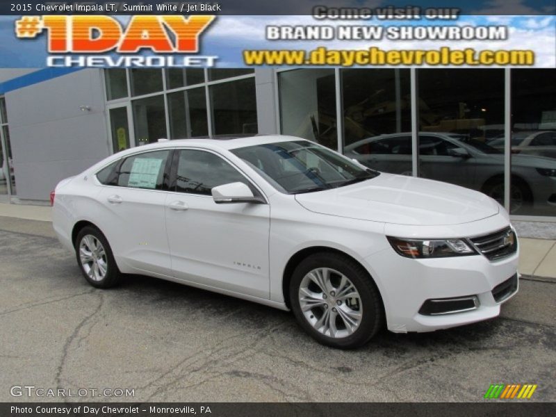Summit White / Jet Black 2015 Chevrolet Impala LT