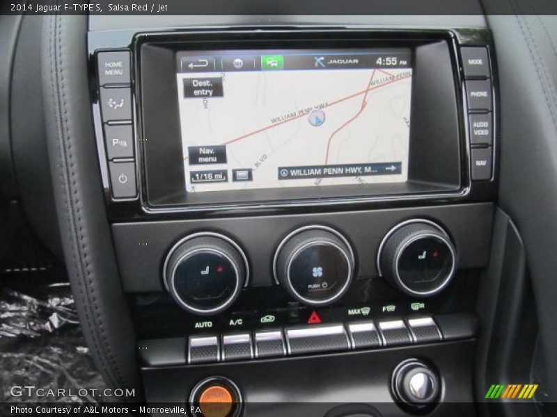 Navigation of 2014 F-TYPE S