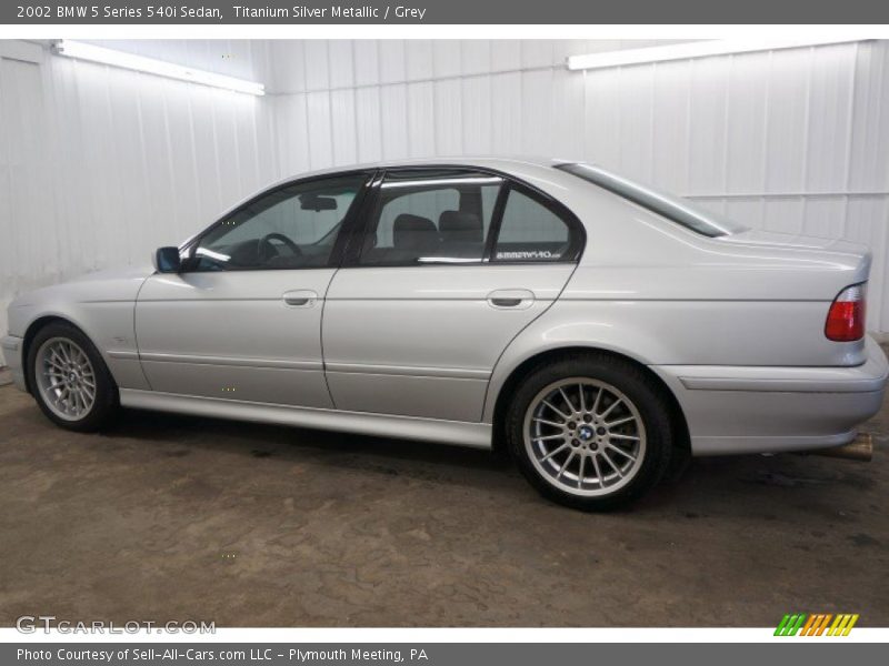 Titanium Silver Metallic / Grey 2002 BMW 5 Series 540i Sedan
