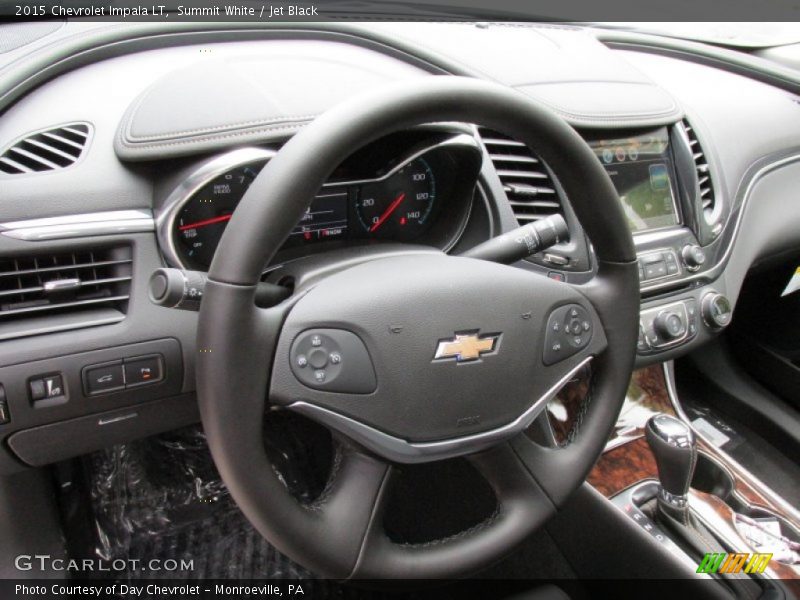 Summit White / Jet Black 2015 Chevrolet Impala LT